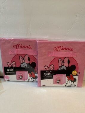 2 Disney Minnie MouseFabric Storage Cube